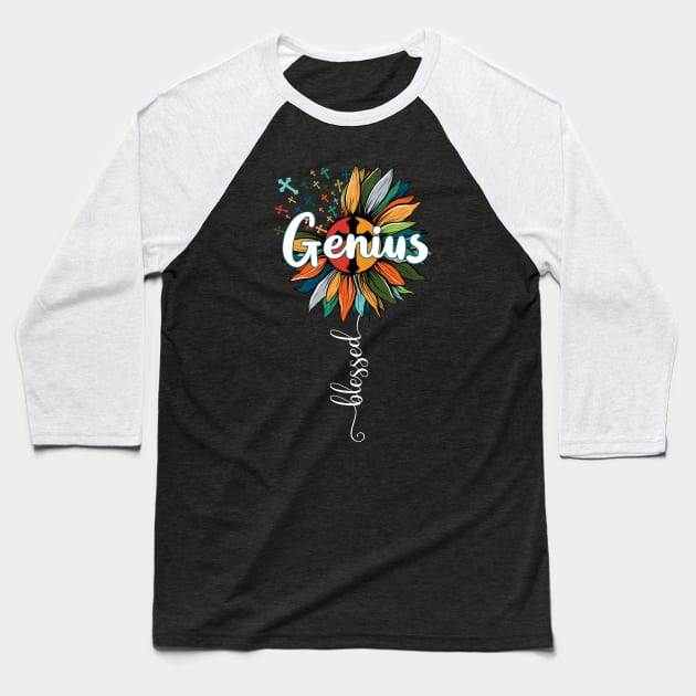 Blessed Genius Baseball T-Shirt by Brande